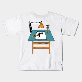 Drawing Desk Kids T-Shirt